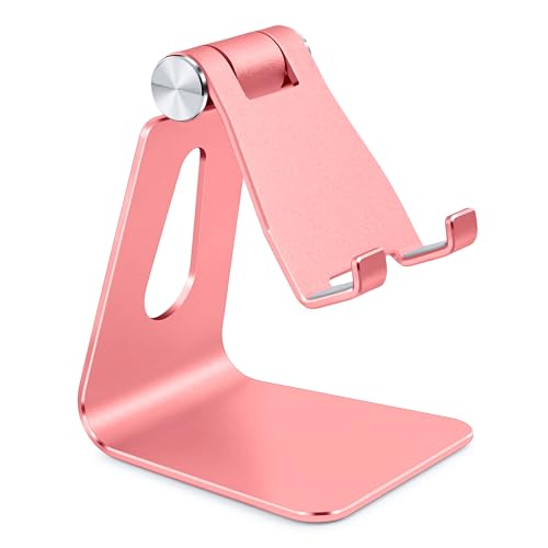 Bidponds Verstellbarer Handy-Ständer aus Aluminiumlegierung, Tisch-Metall-Telefonhalterung, Desktop-Telefondock, Smartphone-Halterung, Roségold Bidponds Verstellbarer Handy-Ständer aus Aluminiumlegierung, Tisch-Metall-Telefonhalterung, Desktop-Telefondock, Smartphone-Halterung, Roségold von Bidponds