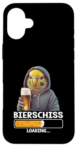Bier Geschenkidee für Bierliebhaber Bier Wellensittich Hülle für iPhone 16 Plus Bier Geschenkidee für Bierliebhaber Bier Wellensittich Hülle für iPhone 16 Plus von Bier Alkohol saufen betrunken Mallorca Spaß Tshirt