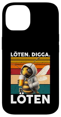 Bier Löten Digga Löten Bierliebhaber Saufen Bier Biene Imker Hülle für iPhone 14 Bier Löten Digga Löten Bierliebhaber Saufen Bier Biene Imker Hülle für iPhone 14 von Bier Alkohol saufen betrunken Mallorca Spaß Tshirt