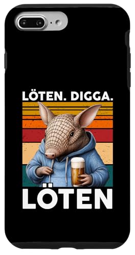 Bier Löten Digga Löten Bierliebhaber Saufen Bier Gürteltier Hülle für iPhone 7 Plus/8 Plus Bier Löten Digga Löten Bierliebhaber Saufen Bier Gürteltier Hülle für iPhone 7 Plus/8 Plus von Bier Alkohol saufen betrunken Mallorca Spaß Tshirt