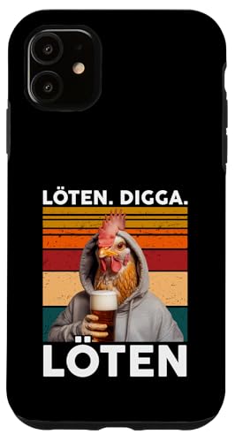 Bier Löten Digga Löten Bierliebhaber Saufen Bier Huhn Hülle für iPhone 11 Bier Löten Digga Löten Bierliebhaber Saufen Bier Huhn Hülle für iPhone 11 von Bier Alkohol saufen betrunken Mallorca Spaß Tshirt