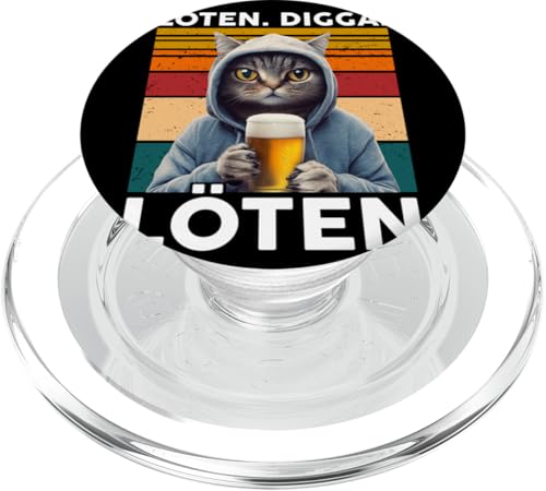 Bier Löten Digga Löten Bierliebhaber Saufen Bier Katze PopSockets PopGrip für MagSafe Bier Löten Digga Löten Bierliebhaber Saufen Bier Katze PopSockets PopGrip für MagSafe von Bier Alkohol saufen betrunken Mallorca Spaß Tshirt