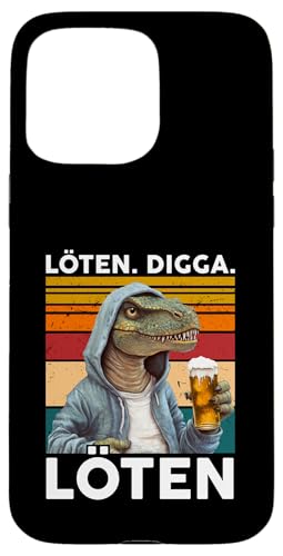Bier Löten Digga Löten Bierliebhaber Saufen Bier T-Rex Dino Hülle für iPhone 15 Pro Max Bier Löten Digga Löten Bierliebhaber Saufen Bier T-Rex Dino Hülle für iPhone 15 Pro Max von Bier Alkohol saufen betrunken Mallorca Spaß Tshirt