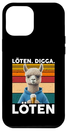 Löten Digga Saufen Bier Malle Witz Geschenk Spruch Alpaka Hülle für iPhone 12 Pro Max Löten Digga Saufen Bier Malle Witz Geschenk Spruch Alpaka Hülle für iPhone 12 Pro Max von Bier Alkohol saufen betrunken Mallorca Spaß Tshirt