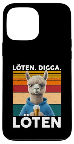 Löten Digga Saufen Bier Malle Witz Geschenk Spruch Alpaka Hülle für iPhone 13 Pro Max Löten Digga Saufen Bier Malle Witz Geschenk Spruch Alpaka Hülle für iPhone 13 Pro Max von Bier Alkohol saufen betrunken Mallorca Spaß Tshirt