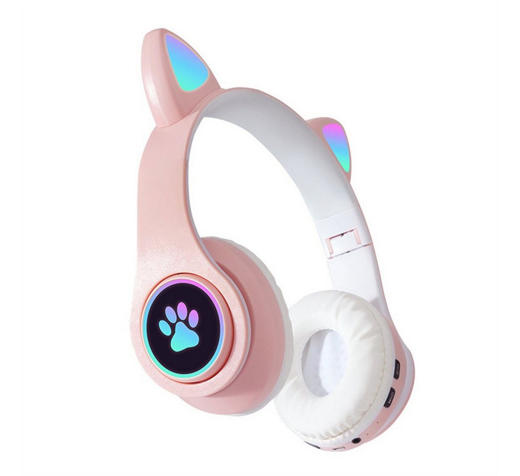 Bifurcation Gaming-Headset, Headset für Mädchen, Rosa Bluetooth-Kopfhörer von Bifurcation
