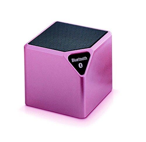 BigBen Interactive bt14rsm 9 W Metalleimer, Pink Tragbarer Lautsprecher – Tragbare Lautsprecher (9 W, 3 W, verkabelt u. Kabellos, Bluetooth/3.5 mm, 10 m, metallisch, Pink) von Big Ben