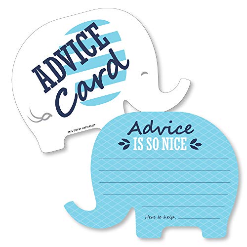 Big Dot of Happiness Blauer Elefant – Wunschkarten für Jungen, Babyparty-Aktivitäten – Geformtes Kartenspiel – Set mit 20 Stück Big Dot of Happiness Blauer Elefant – Wunschkarten für Jungen, Babyparty-Aktivitäten – Geformtes Kartenspiel – Set mit 20 Stück von Big Dot of Happiness