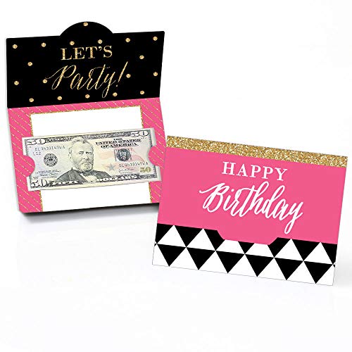 Big Dot of Happiness Happy Birthday – Geburtstagsparty-Geld- und Geschenkkartenhalter – 8 Stück von Big Dot of Happiness