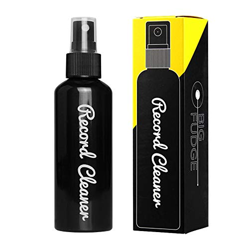 BIG FUDGE Reinigungsmittel für Vinyl Schallplatten - 100ml Nachfüllflasche für 4-in-1 Reinigungsset - Cleaner mit Feiner Sprühdüse - Plattenreiniger für LP oder Singles von Big Fudge