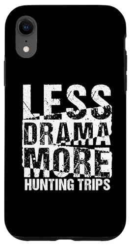 Jagdausrüstung Weniger Drama Mehr Jagdausflüge Lustiger Jäger Hülle für iPhone XR Jagdausrüstung Weniger Drama Mehr Jagdausflüge Lustiger Jäger Hülle für iPhone XR von Big Game Hunting Apparel