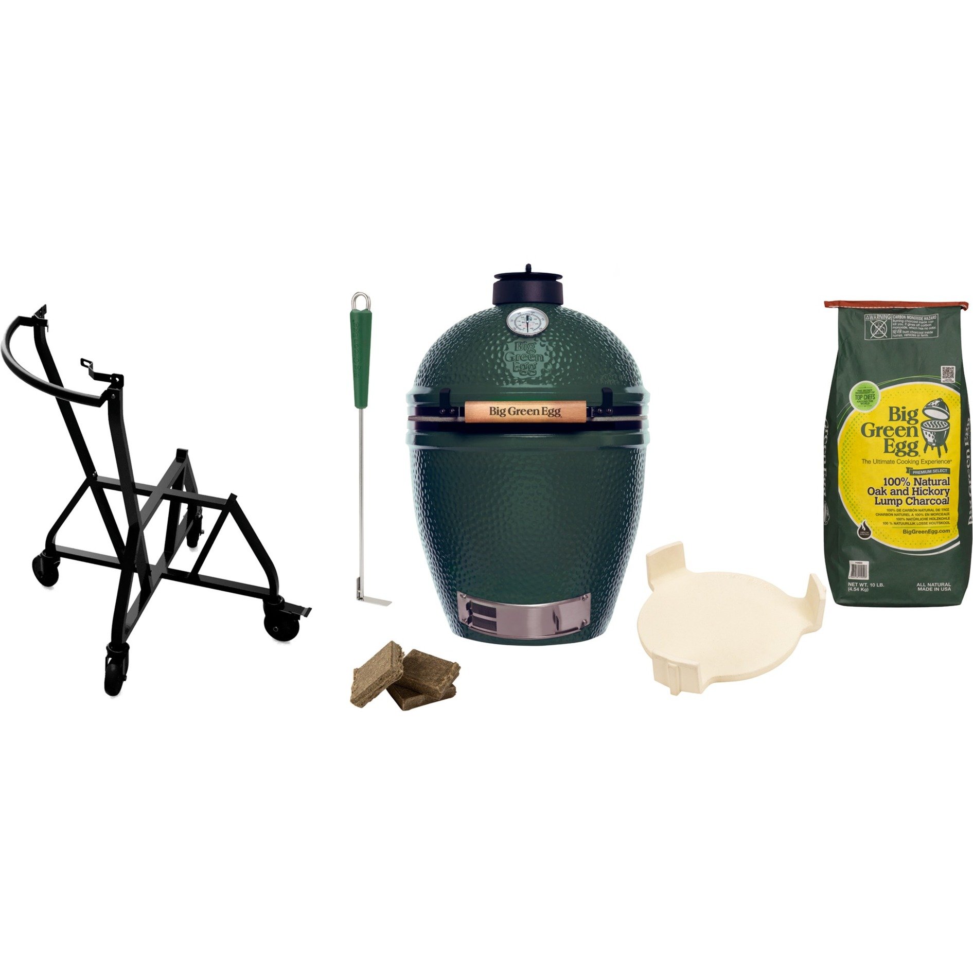 Large, Starter-Paket, Holzkohlegrill von Big Green Egg