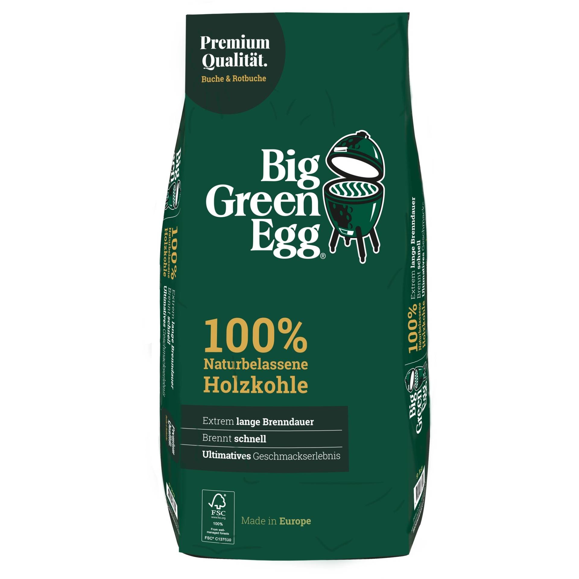 Premium Holzkohle 9kg von Big Green Egg