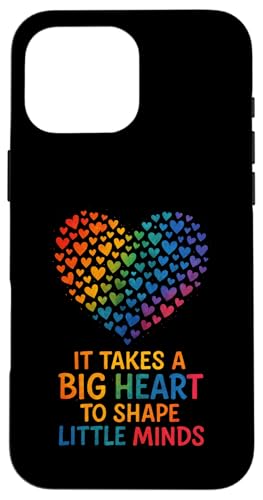 Es braucht ein großes Herz, um kleine Köpfe zu formen. Hülle für iPhone 16 Pro Max Es braucht ein großes Herz, um kleine Köpfe zu formen. Hülle für iPhone 16 Pro Max von Big Heart Teacher Preschool Kindergarten Spelling