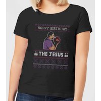 The Big Lebowski Happy Birthday The Jesus Damen T-Shirt - Schwarz - M von Big Lebowski