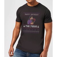 The Big Lebowski Happy Birthday The Jesus Herren T-Shirt - Schwarz - 3XL von Big Lebowski