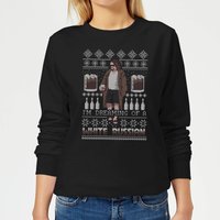 The Big Lebowski I'm Dreaming Of A White Russian Damen Weihnachtspullover – Schwarz - 3XL von Big Lebowski