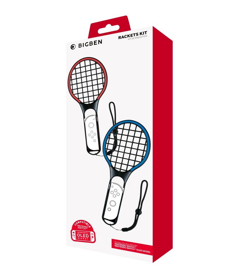 BigBen 2 für Nintendo Switch Tennisschläger für Joy-Con Tennis Duo Pack Zubehör Nintendo von BigBen