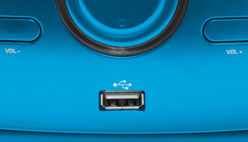 BigBen Bigben tragbarer CD Player CD61 blau USB MP3 FM Radio AUX-IN AU379310 CD-Player von BigBen