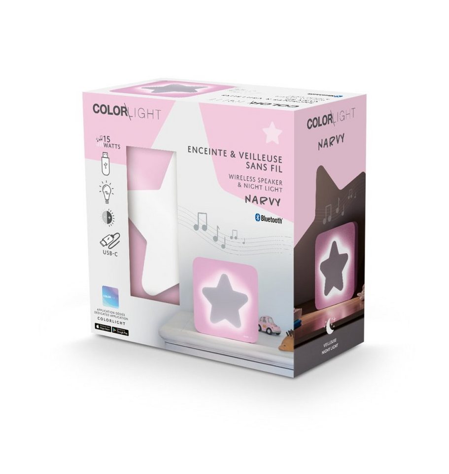 BigBen Bluetooth Lautsprecher COLORLIGHT Narvy Stern LED pink AU385427 Portable-Lautsprecher BigBen Bluetooth Lautsprecher COLORLIGHT Narvy Stern LED pink AU385427 Portable-Lautsprecher von BigBen