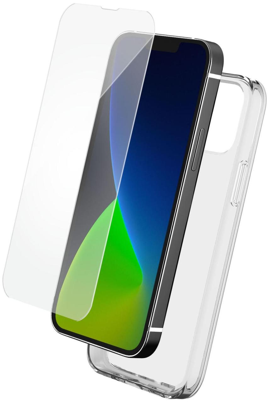 BigBen Handy-Cover Tasche+Glas für iPhone 14 Plus transparent von BigBen