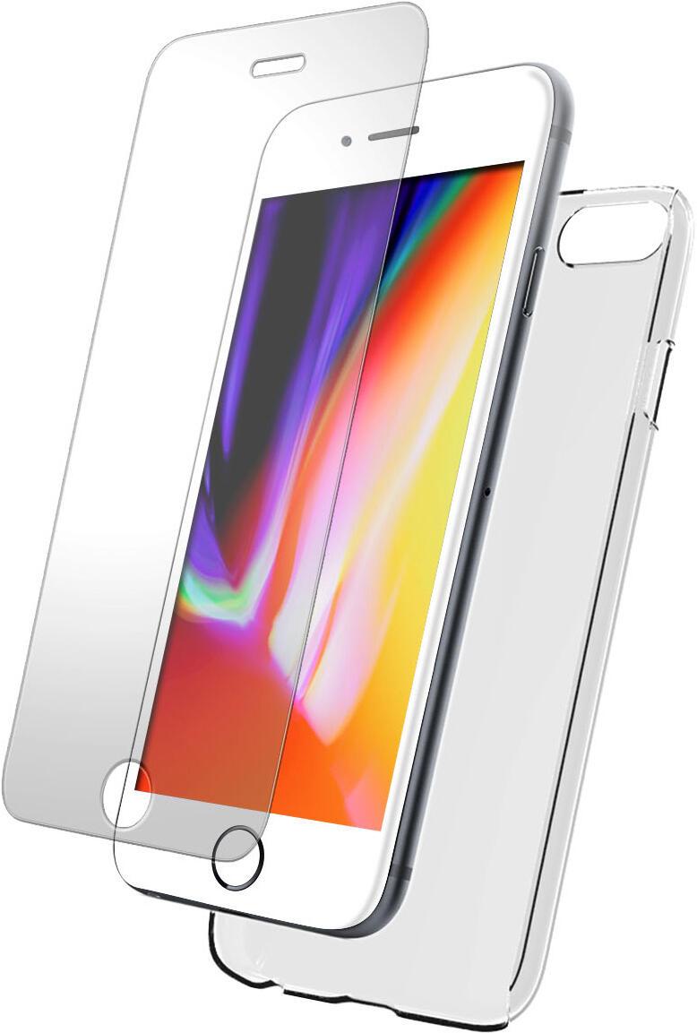 BigBen Handy-Cover Tasche + Glas für iPhone 7/8 transparent von BigBen
