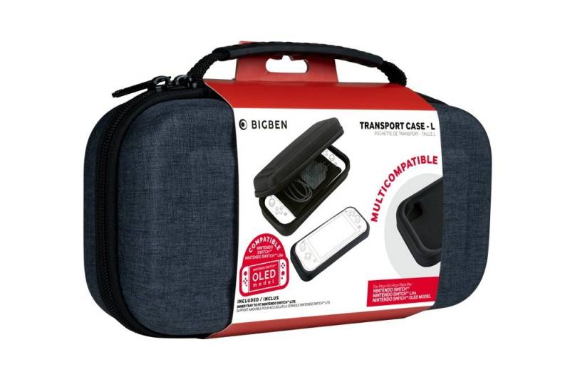 BigBen Nintendo-Schutzhülle für Nintendo Switch / Lite / OLED Tasche Classic L dark grey BB014396 von BigBen