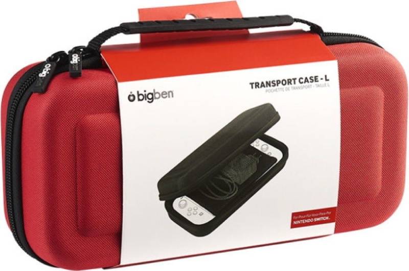 BigBen Nintendo Switch Tasche Classic L Transport Case rot BB365177 Zubehör Nintendo von BigBen
