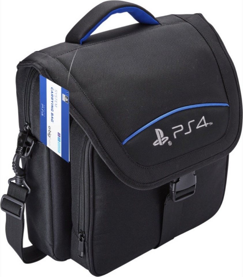 BigBen Playstation 4 Tasche Aufbewahrung Transport schwarz Slim, Pro BB356021 Zubehör PlayStation 4 von BigBen