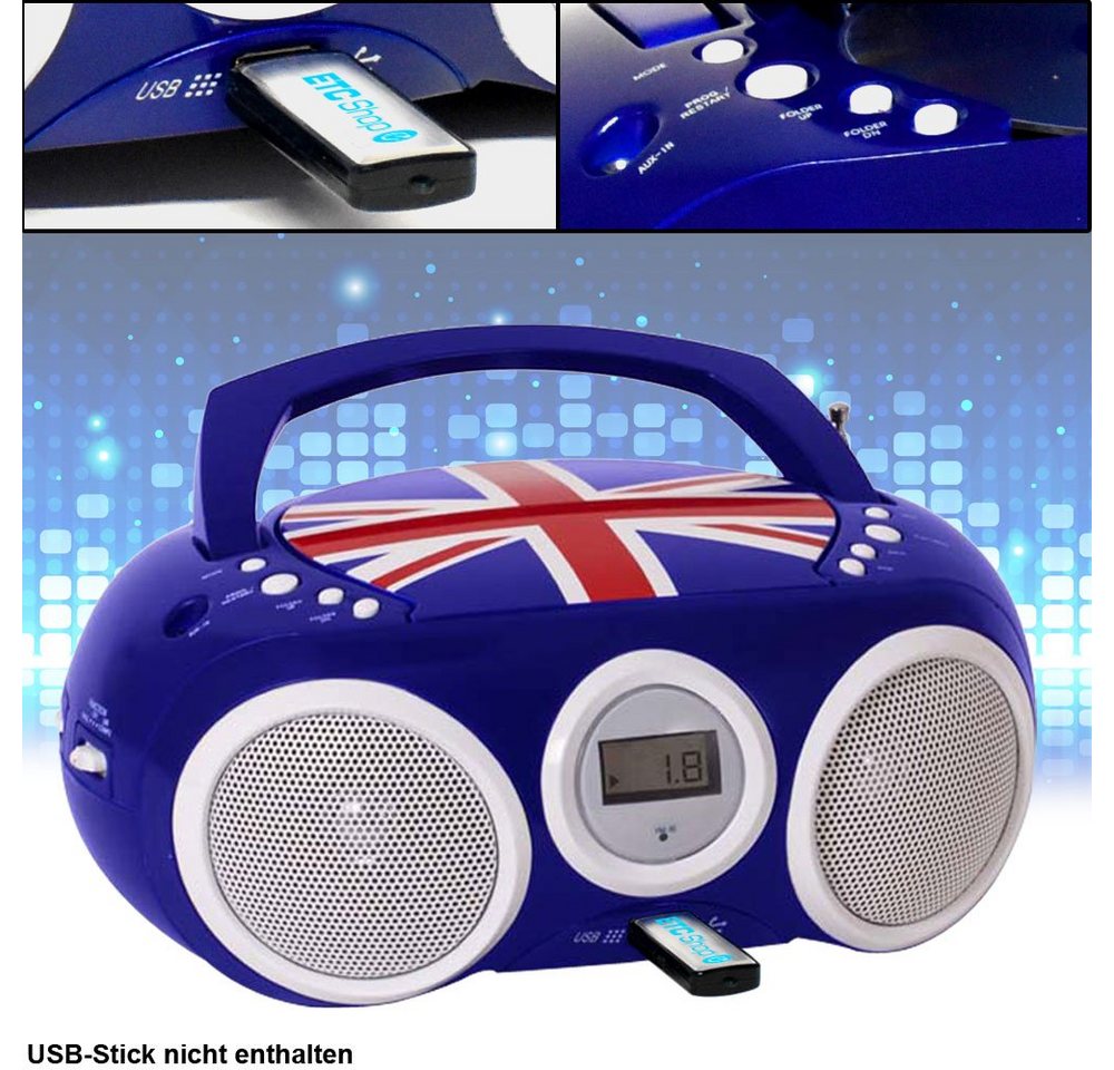BigBen Radio (Design CD Spieler Stereo Radio USB Anlage Jungen Kinder Zimmer) von BigBen