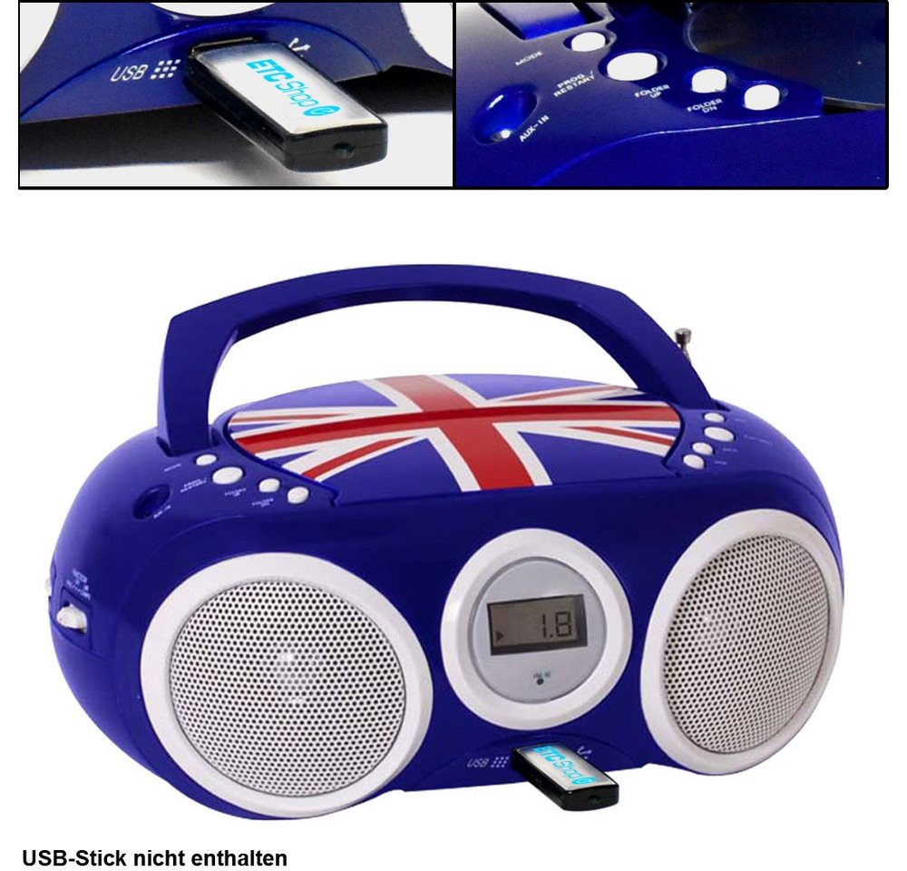 BigBen Radio (Design CD Spieler Stereo Radio USB Anlage Jungen Kinder Zimmer) von BigBen