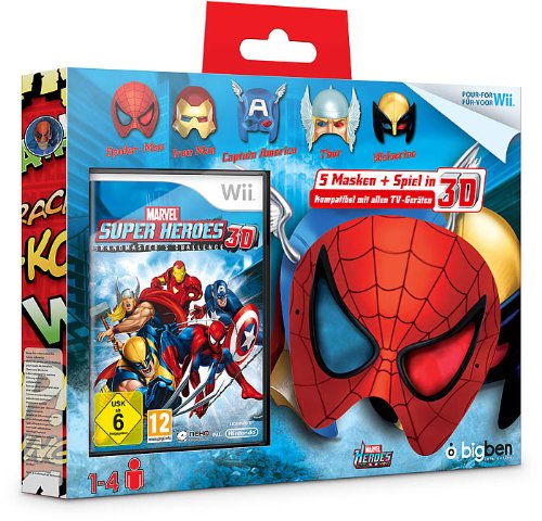 Marvel Super Heroes: Grandmaster's Challenge (inkl. 5 Super-Helden 3D-Masken) von Bigben Interactive
