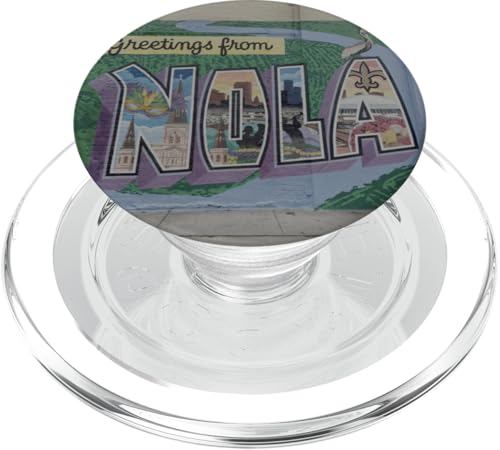 Grüße Aus Nola New Orleans Louisiana, Wandgemälde PopSockets PopGrip für MagSafe Grüße Aus Nola New Orleans Louisiana, Wandgemälde PopSockets PopGrip für MagSafe von BigBossBrand