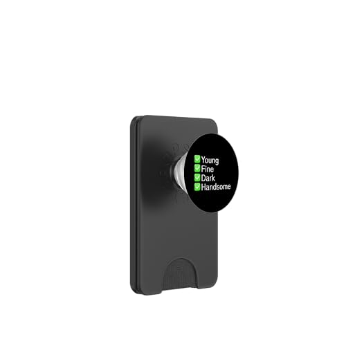 Jung, Gutaussehend, Dunkel, Traumtyp-Checkliste, Songtexte PopSockets PopWallet für MagSafe Jung, Gutaussehend, Dunkel, Traumtyp-Checkliste, Songtexte PopSockets PopWallet für MagSafe von BigBossBrand