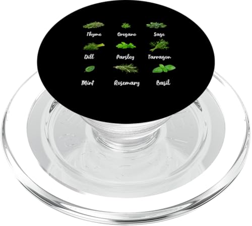 Kräuter Thymian Oregano Salbei Dill Petersilie Estragon PopSockets PopGrip für MagSafe Kräuter Thymian Oregano Salbei Dill Petersilie Estragon PopSockets PopGrip für MagSafe von BigBossBrand