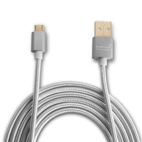 BigBuild Technology SILBER 1-Meter Gold-USB-Kabel für TomTom Rider 40/400, 420/450, 50/500/550, TomTom Pro 7100/8375, 9100/Truck 5250 Sat Nav von BigBuild Technology