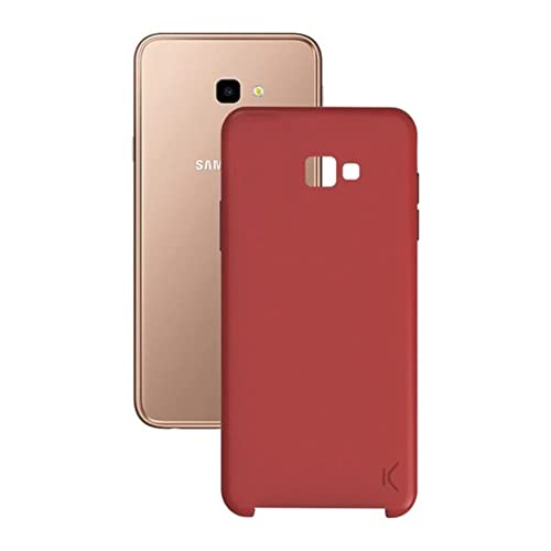 BigBuy Tech S1903565 Schutzhülle für Samsung Galaxy J4+ 2018 Soft, Rot von BigBuy Tech