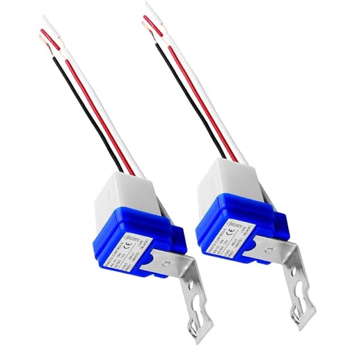 2er Set AC/DC 12V 10A Automatische Fotozellenschalter, Dämmerungssensor für Innen- und Außenbeleuchtung, Wasserdicht, Energiesparend, Ideal für Garten, Straßenlaternen und Parks 2er Set AC/DC 12V 10A Automatische Fotozellenschalter, Dämmerungssensor für Innen- und Außenbeleuchtung, Wasserdicht, Energiesparend, Ideal für Garten, Straßenlaternen und Parks von BigCheer