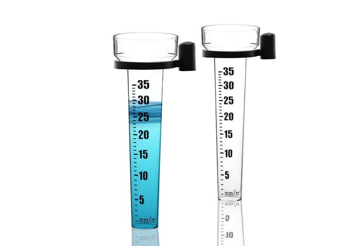 BigDean 2x Regenmesser Niederschlagsmesser für 1-35 mm Messungen Regenmesser von BigDean