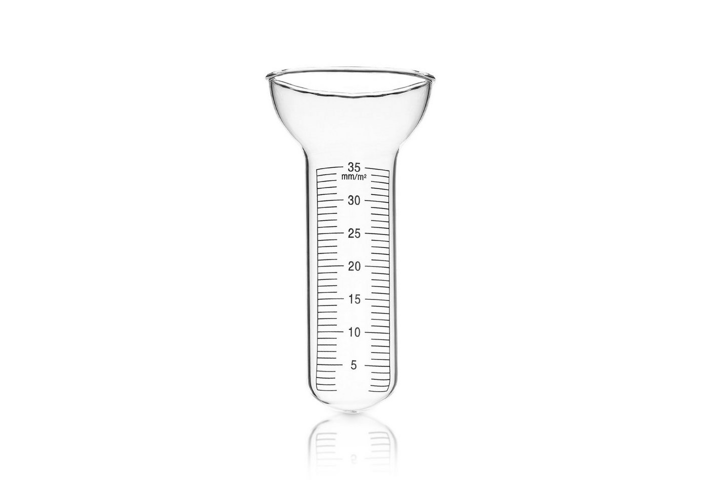 BigDean Niederschlagsmesser Für 1-35 mm Messungen Einfach abzulesen aus Glas Regenmesser von BigDean