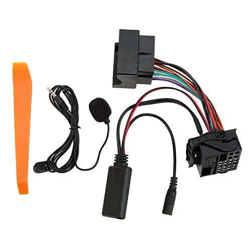 BigKing AUX-Adapter Bluetooth 5.0 Freisprecheinrichtung mit Mikrofon, AUX-Adapter Mikrofon Freisprecheinrichtung 12 Pin Ersatz für OPEL CD30 MP3 CDC40 CD70 DVD90 von BigKing