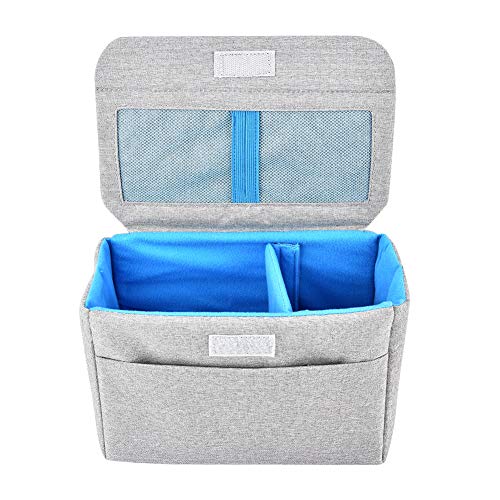 BigKing Kameratasche, gepolsterte spiegellose Kameratasche einsetzen Innenteiler Trennwand Faltschutztasche(Grau) von BigKing