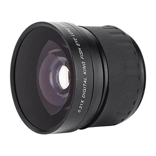 BigKing Objektiv mit Weitwinkel, 58 mm 0,21-Fach Weitwinkel-Fisheye-Objektiv für Canon/Nikon/Sony/Minolta/Olympus/Pansonic/Pentax DSLR/SL von BigKing