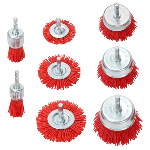BigKing Professionelles Schleif-Set mit Nylonbürsten – 8-teilig für Bohrmaschine und Akkuschrauber , Scheibenbürste & Nylon-Scheibenbürste zum Entrosten, Polieren und Entgraten BigKing Professionelles Schleif-Set mit Nylonbürsten – 8-teilig für Bohrmaschine und Akkuschrauber , Scheibenbürste & Nylon-Scheibenbürste zum Entrosten, Polieren und Entgraten von BigKing