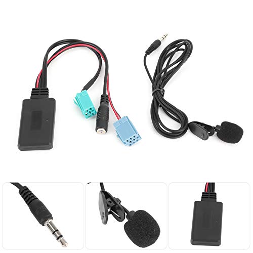BigKing Bluetooth Adapter Auto 6 Pin AUX-IN Kabel mit Mikrofon für Stereoanlage Auto Radio Adapter (2005-2011) von BigKing