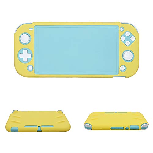 Schutzhülle, All-Inclusive-Schutzhülle Silikonhülle für Switch Lite Console Game Machine(Gelb) von BigKing