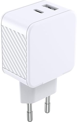 Bigben USB-Ladegerät, USB A+C, PD, 32 W (12 + 20 W), Weiß – 100 % recycelter Kunststoff von Bigben Connected