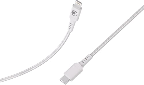 Gewebtes USB C/Lightning 3A 1,2m PD 60W Weiß Bigben Gewebtes USB C/Lightning 3A 1,2m PD 60W Weiß Bigben von Bigben Connected