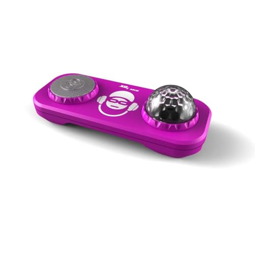 BIGBEN Sound XD2PK Karaoke-Mischpult mit Mikrofon und Leuchten, Pink von Bigben