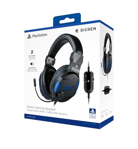 Bigben Interactive Stereo Gaming Headset for Playstation 4, Schwarz/Blau Bigben Interactive Stereo Gaming Headset for Playstation 4, Schwarz/Blau von Bigben